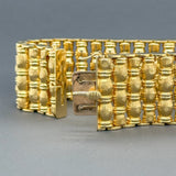 Estate 18K Y Gold Wide Bracelet - Walter Bauman Jewelers