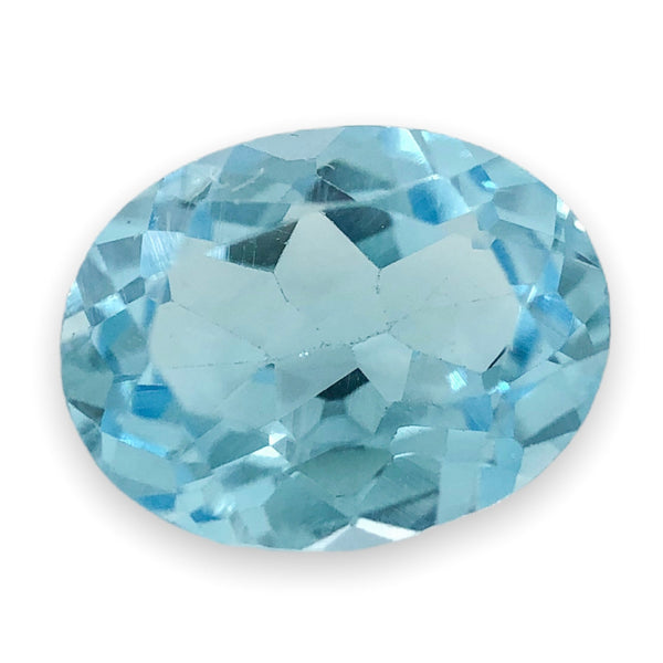 Estate 2.04ct Oval Cut Blue Topaz Loose Gemstone - Walter Bauman Jewelers