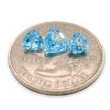 Estate 2.25cttw 3 Trillion Cut Blue Topaz Loose Gemstone - Walter Bauman Jewelers