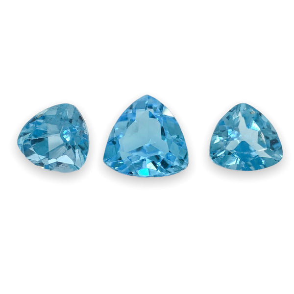 Estate 2.25cttw 3 Trillion Cut Blue Topaz Loose Gemstone - Walter Bauman Jewelers