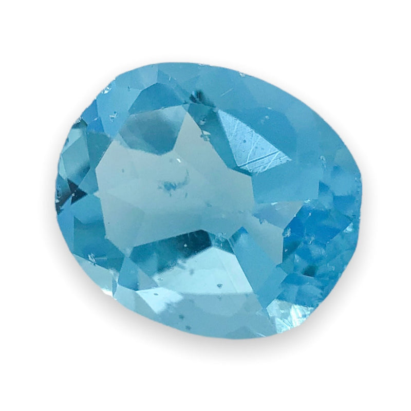 Estate 2.2ct Oval Cut Blue Topaz Loose Gemstone - Walter Bauman Jewelers