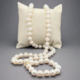 Estate 24" 7-7.5mm Akoya Pearl Mystery Clasp Necklace - Walter Bauman Jewelers