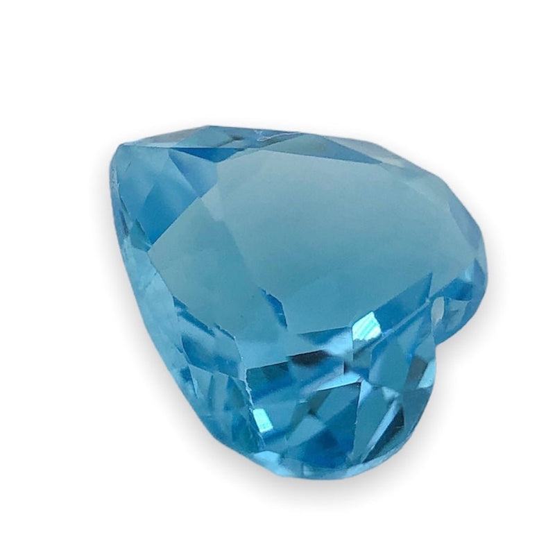 Estate 2.61ct Heart Cut Blue Topaz Loose Gemstone - Walter Bauman Jewelers