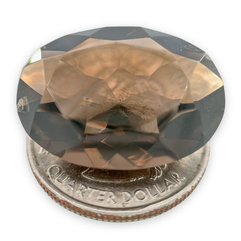 Estate 26.38ct Oval Smoky Quartz Loose Gemstone - Walter Bauman Jewelers