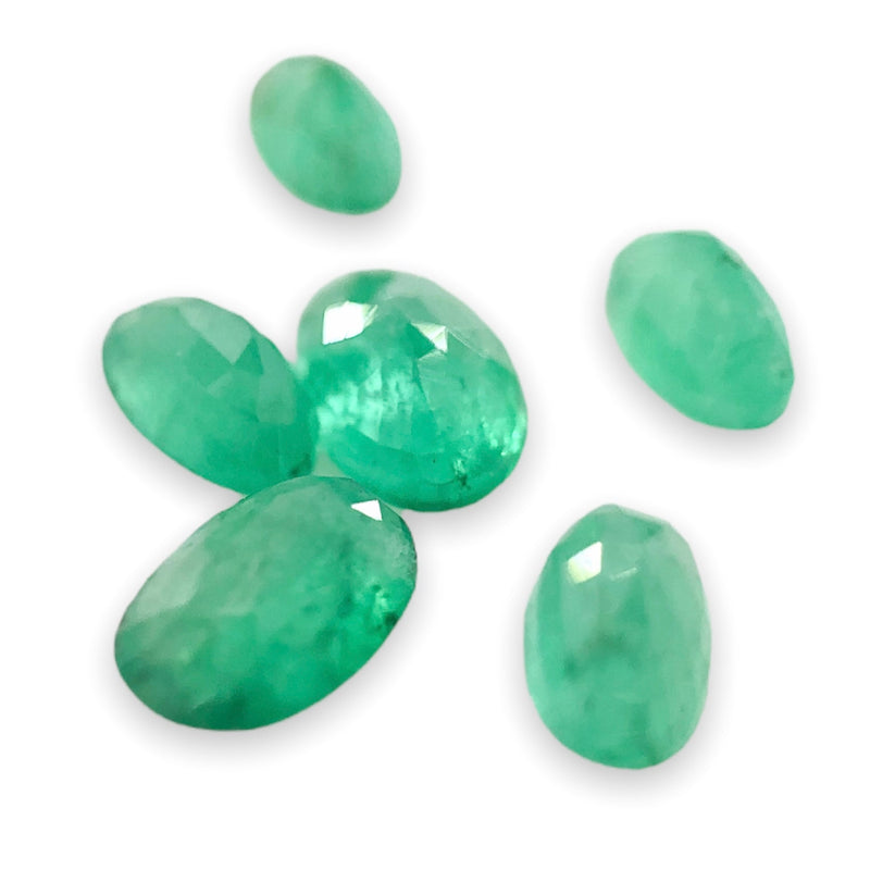 Estate 2.67cttw 14 Mixed Marquise & Oval Cut Emerald Loose Gemstones - Walter Bauman Jewelers