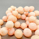 Estate 27.5" 8.3-9.4mm Angel Skin Coral Beaded Necklace - Walter Bauman Jewelers