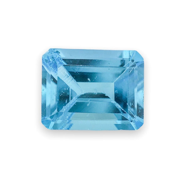 Estate 2.75ct Emerald Cut Blue Topaz Loose Gemstone - Walter Bauman Jewelers