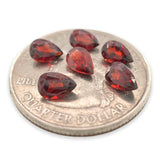 Estate 3.04cttw 6 Pear Cut Garnet Loose Gemstones - Walter Bauman Jewelers