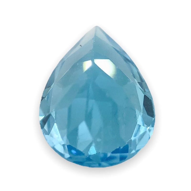 Estate 3.27ct Pear Cut Blue Topaz Loose Gemstone - Walter Bauman Jewelers