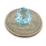 Estate 3.75ct Heart Cut Blue Topaz Loose Gemstone - Walter Bauman Jewelers