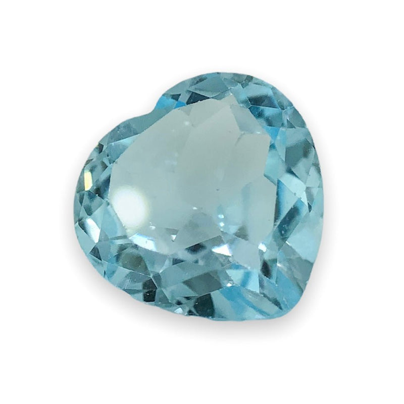 Estate 3.75ct Heart Cut Blue Topaz Loose Gemstone - Walter Bauman Jewelers