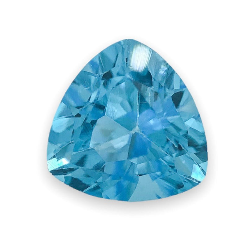 Estate 3.79ct Trillion Cut Blue Topaz Loose Gemstone - Walter Bauman Jewelers