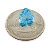 Estate 3.79ct Trillion Cut Blue Topaz Loose Gemstone - Walter Bauman Jewelers