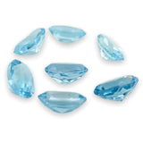Estate 3.89cttw 7 Oval Cut Blue Topaz Loose Gemstones - Walter Bauman Jewelers