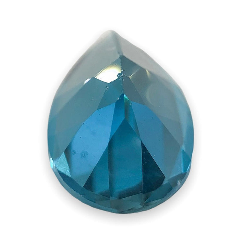 Estate 3.95ct Pear Cut London Blue Topaz Loose Gemstone - Walter Bauman Jewelers