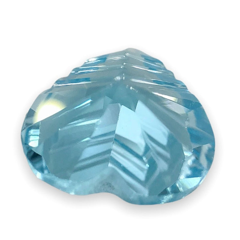 Estate 4.22ct Heart Cut Blue Topaz Loose Gemstone - Walter Bauman Jewelers