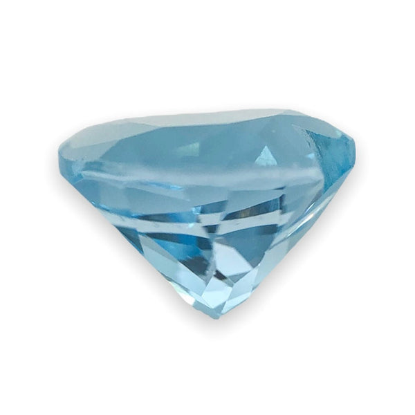 Estate 4.47ct Heart Cut Blue Topaz Loose Gemstone - Walter Bauman Jewelers