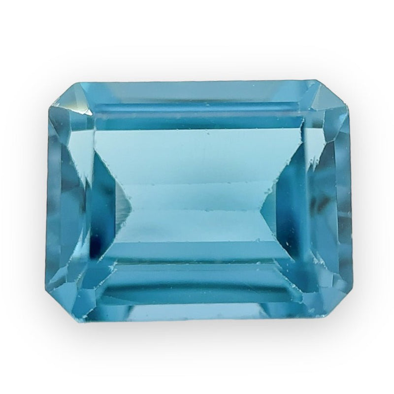 Estate 4.56ct EM Cut Blue Topaz Loose Gemstone - Walter Bauman Jewelers