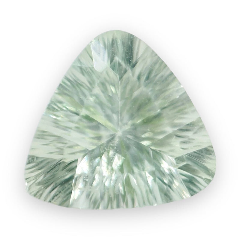 Estate 4.64ct Trillion Green Amethyst Loose Gemstone - Walter Bauman Jewelers