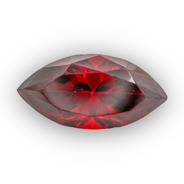 Estate 4.79ct Marquise Cut Red Cubic Zirconia Loose Gemstone - Walter Bauman Jewelers