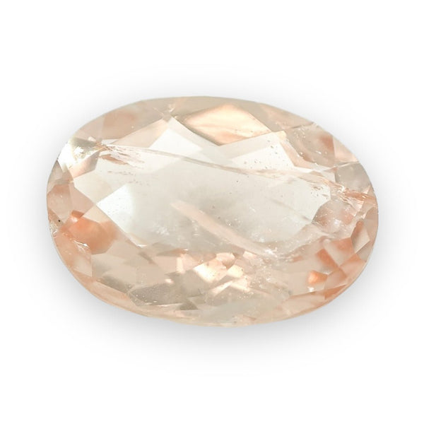 Estate 4.7ct Oval Cut Morganite Loose Gemstone - Walter Bauman Jewelers