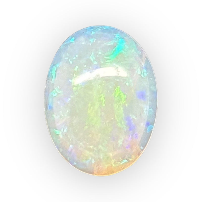 Estate 5.05ct Oval Cabochon Crystal Opal Loose Gemstone - Walter Bauman Jewelers