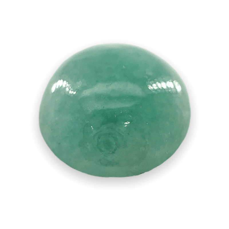 Estate 5.28ct Oval Cabochon Cut Jade Loose Gemstone - Walter Bauman Jewelers