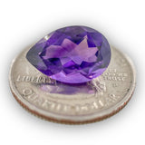 Estate 5.43ct Pear Amethyst Loose Gemstone - Walter Bauman Jewelers