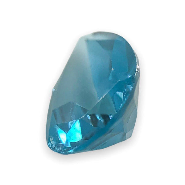 Estate 5.95ct Pear Cut London Blue Topaz Loose Gemstone - Walter Bauman Jewelers