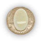 Estate 6.79ct White Opal Oval Cabochon Loose Gemstone - Walter Bauman Jewelers