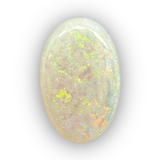 Estate 6.79ct White Opal Oval Cabochon Loose Gemstone - Walter Bauman Jewelers