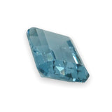 Estate 7.05ct Emerald Cut London Blue Topaz Loose Gemstone - Walter Bauman Jewelers