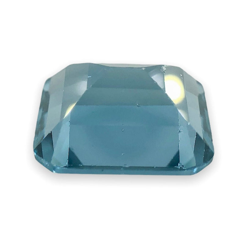 Estate 7.05ct Emerald Cut London Blue Topaz Loose Gemstone - Walter Bauman Jewelers