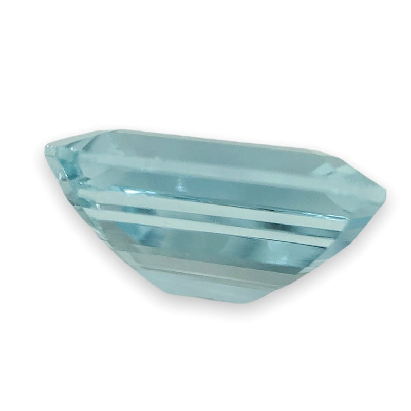 Estate 7.34ct Emerald Cut Aquamarine Loose Gemstone - Walter Bauman Jewelers
