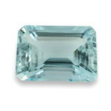 Estate 7.34ct Emerald Cut Aquamarine Loose Gemstone - Walter Bauman Jewelers