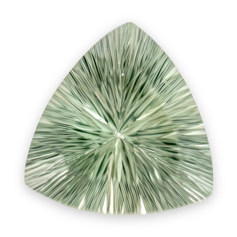 Estate 7.48ct Trillion Green Amethyst Loose Gemstone - Walter Bauman Jewelers