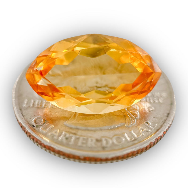 Estate 7.71ct Marquise Citrine Loose Gemstone - Walter Bauman Jewelers