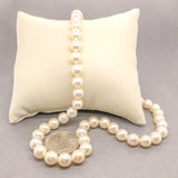 Estate 8-8.5mm 18” Cultured Pearl Mystery Clasp Necklace - Walter Bauman Jewelers