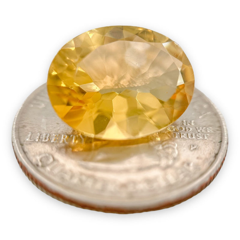 Estate 8.04ct Oval Citrine Loose Gemstone - Walter Bauman Jewelers