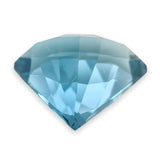 Estate 8.13ct Shield Cut London Blue Topaz Loose Gemstone - Walter Bauman Jewelers