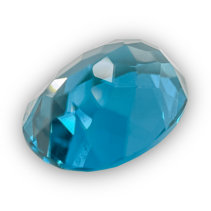 Estate 8.18ct Oval Cut Blue Topaz Loose Gemstone - Walter Bauman Jewelers