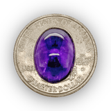 Estate 8.4ct Amethyst Oval Cabochon Loose Gemstone - Walter Bauman Jewelers