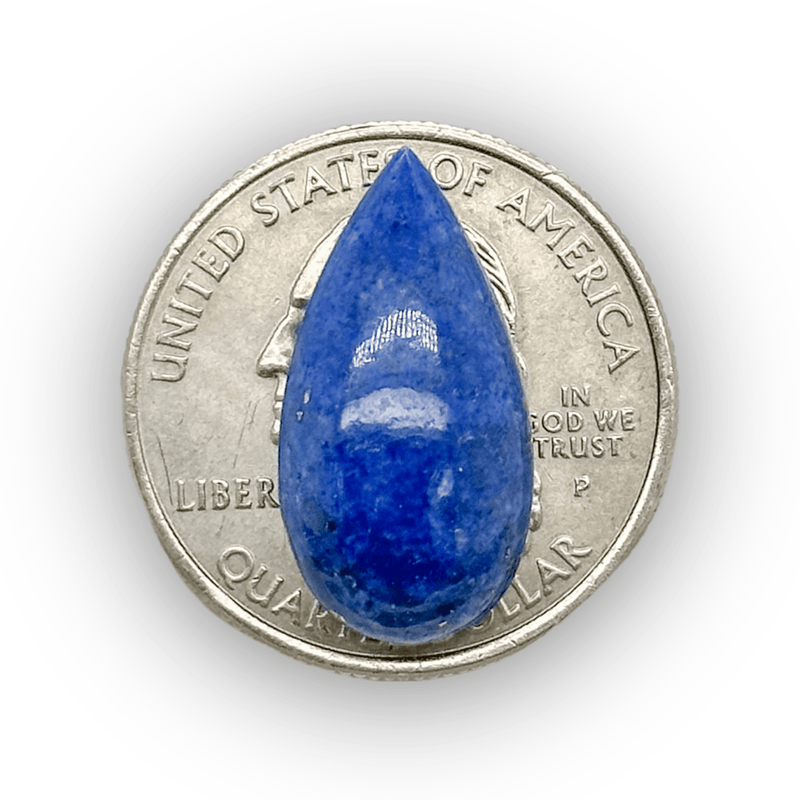 Estate 8.97ct Pear Cabochon Lapis Lazuli Loose Gemstone - Walter Bauman Jewelers