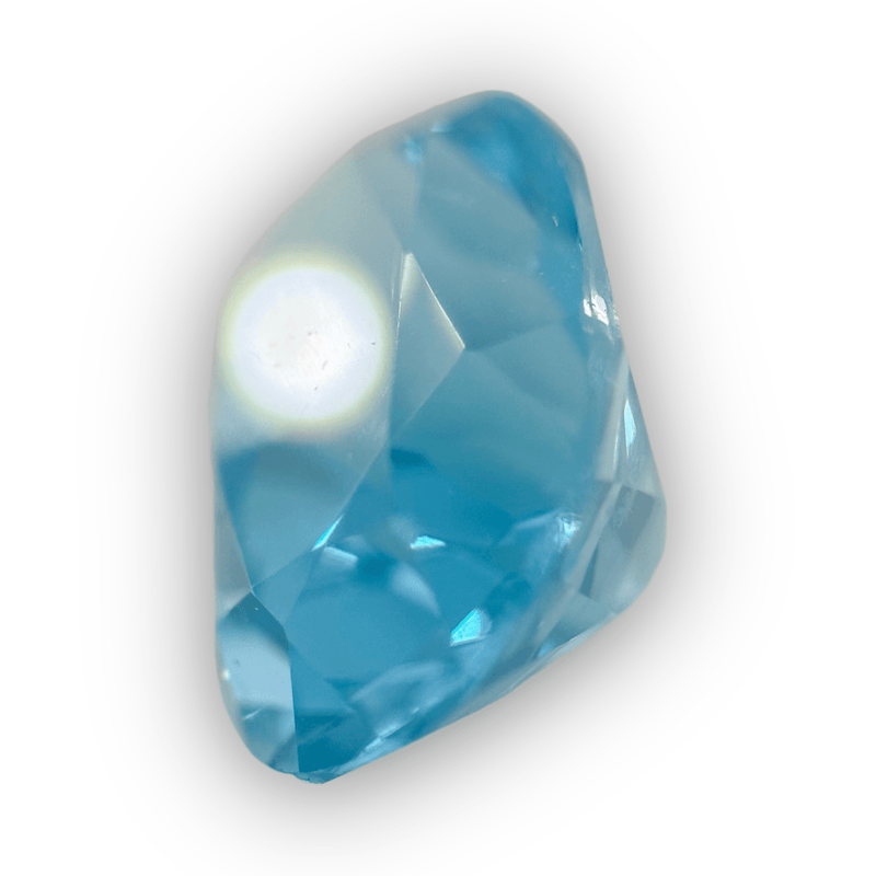 Estate 8ct Oval Cut Blue Topaz Loose Gemstone - Walter Bauman Jewelers