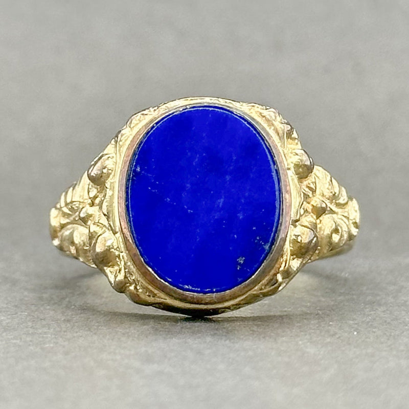 Estate 8K Y Gold 1.66ct Lapis Lazuli Cocktail Ring - Walter Bauman Jewelers