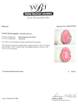 Estate 91.29ct Polished Slab Rhodochrosite Loose Gemstone - Walter Bauman Jewelers