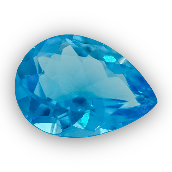 Estate 9.21ct Pear Cut Blue Topaz Loose Gemstone - Walter Bauman Jewelers