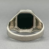 Estate Art Deco 10K W Gold Onyx Warrior Cameo Ring - Walter Bauman Jewelers