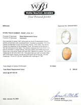 Estate Art Deco 14K W Gold Flora Cameo Pendant - Walter Bauman Jewelers