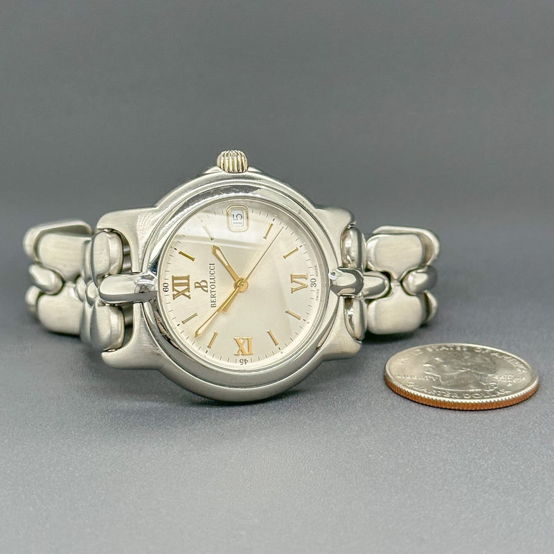 Estate Bertolucci STST Pulchra Men’s Quartz Watch Ref# 123 41B - Walter Bauman Jewelers